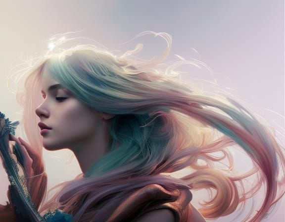 Hyperdetailed Portrait of a Beautiful Young Woman