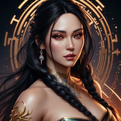 Hyperrealistic Portrait of a Gorgeous Woman