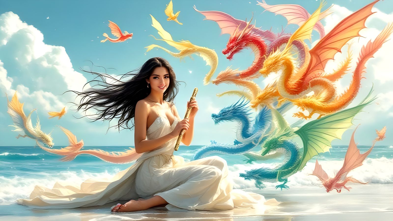 Menolly and Her Dragons by the Sea
