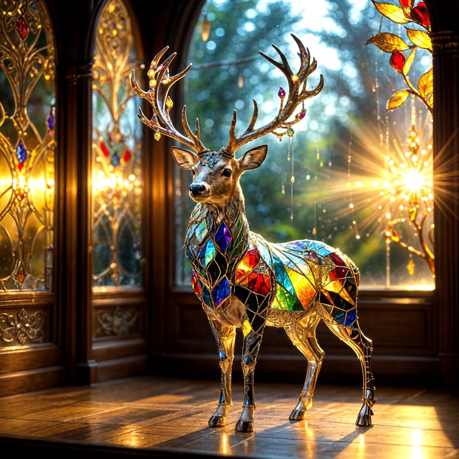 Stained-Glass Stag Ver.1