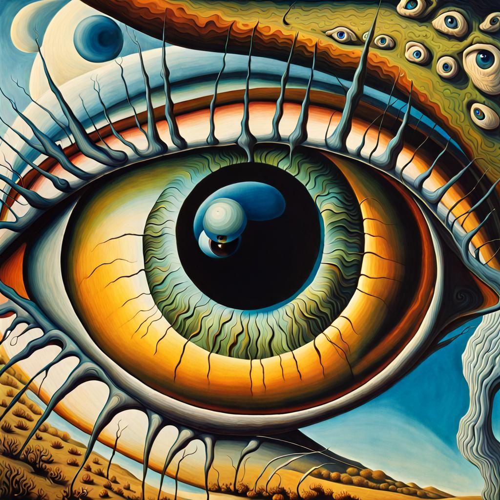 Surreal Monster Eye: A Pop Surrealism Concept