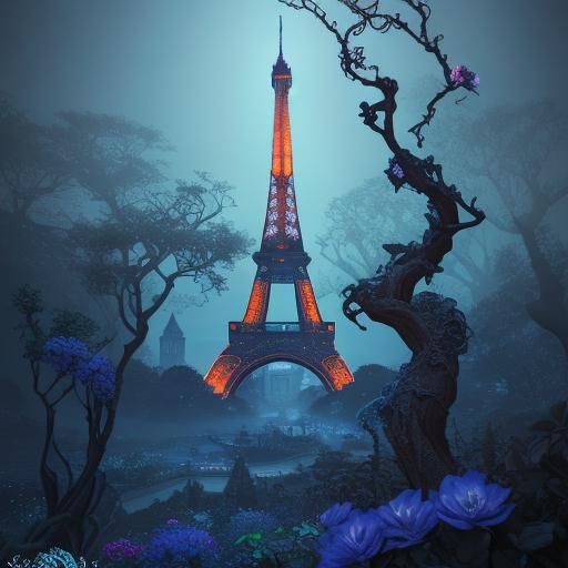 Deformed Eiffel Tower Becomes a Twisted Fantasy