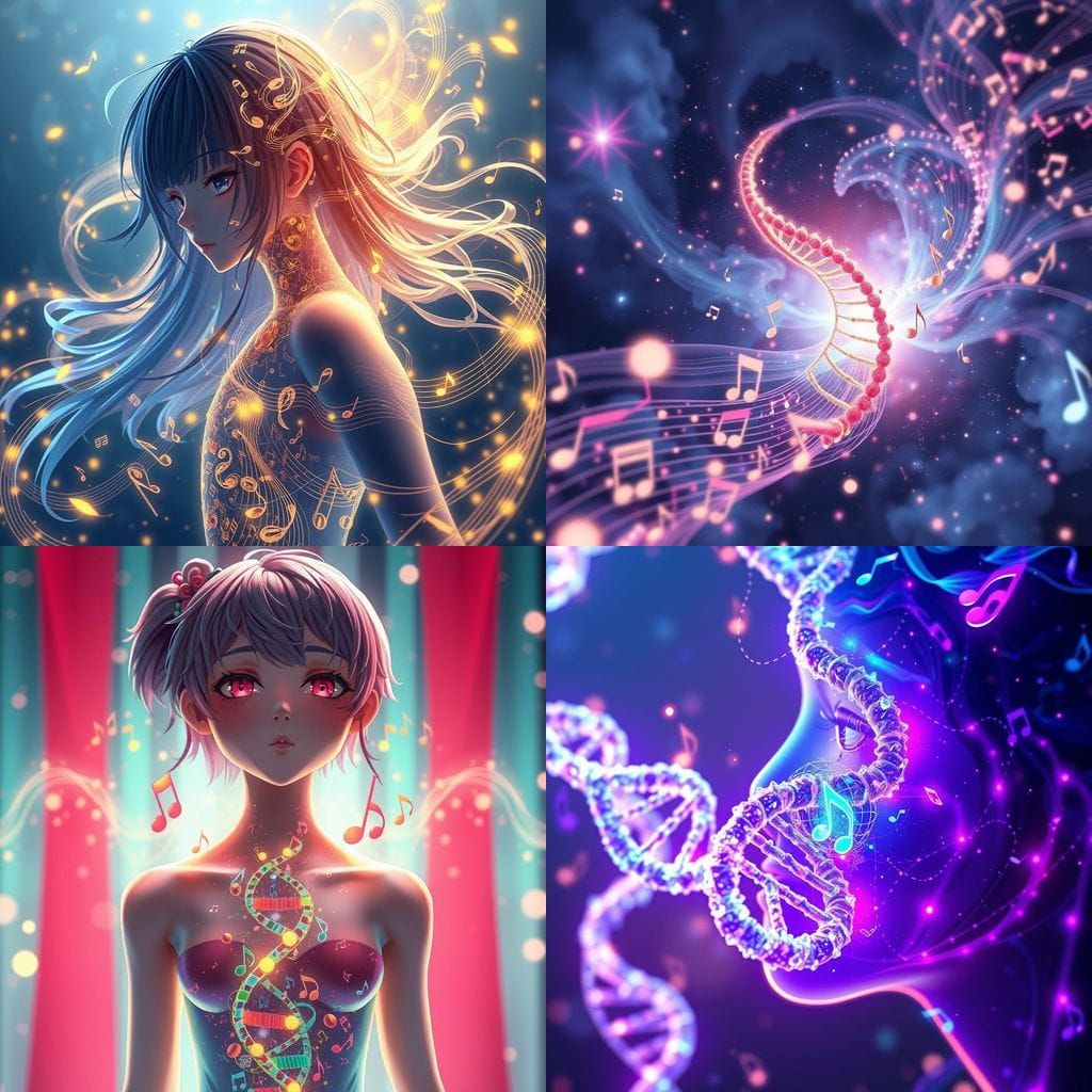 Anime Art: Music DNA Concept