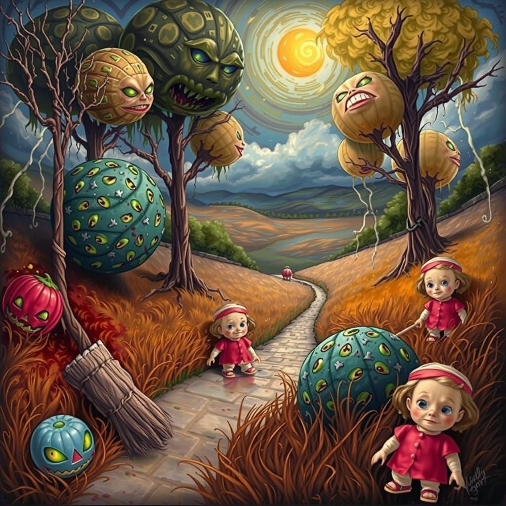 Grotesque Creature Sweeps Spectral Apparitions