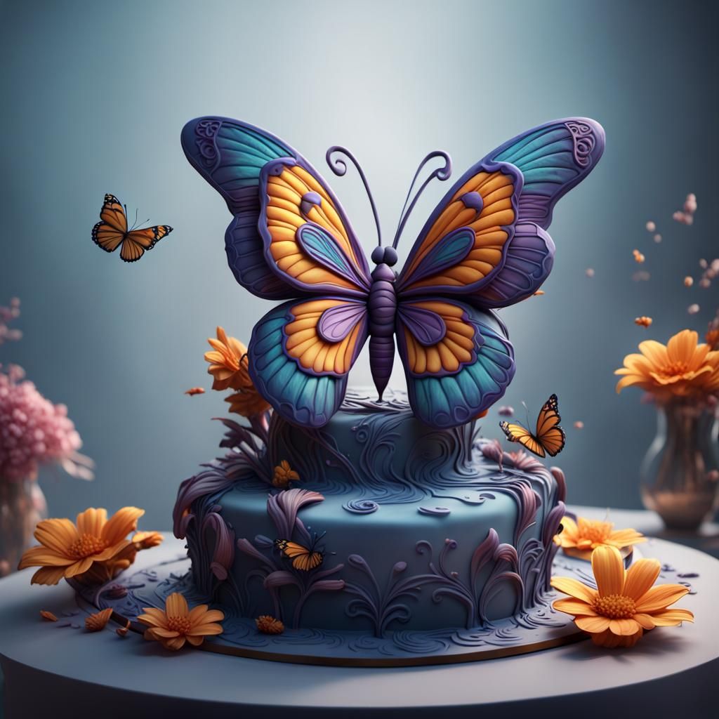 A Butterfly Cake