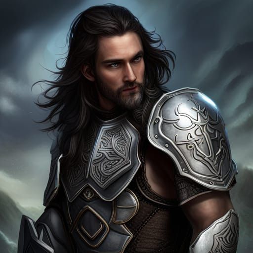 Hyperrealistic D&D Paladin in Chainmail Armor