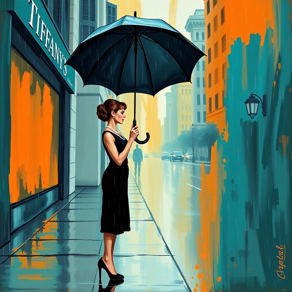 Rainy City Siren in Elegant Black