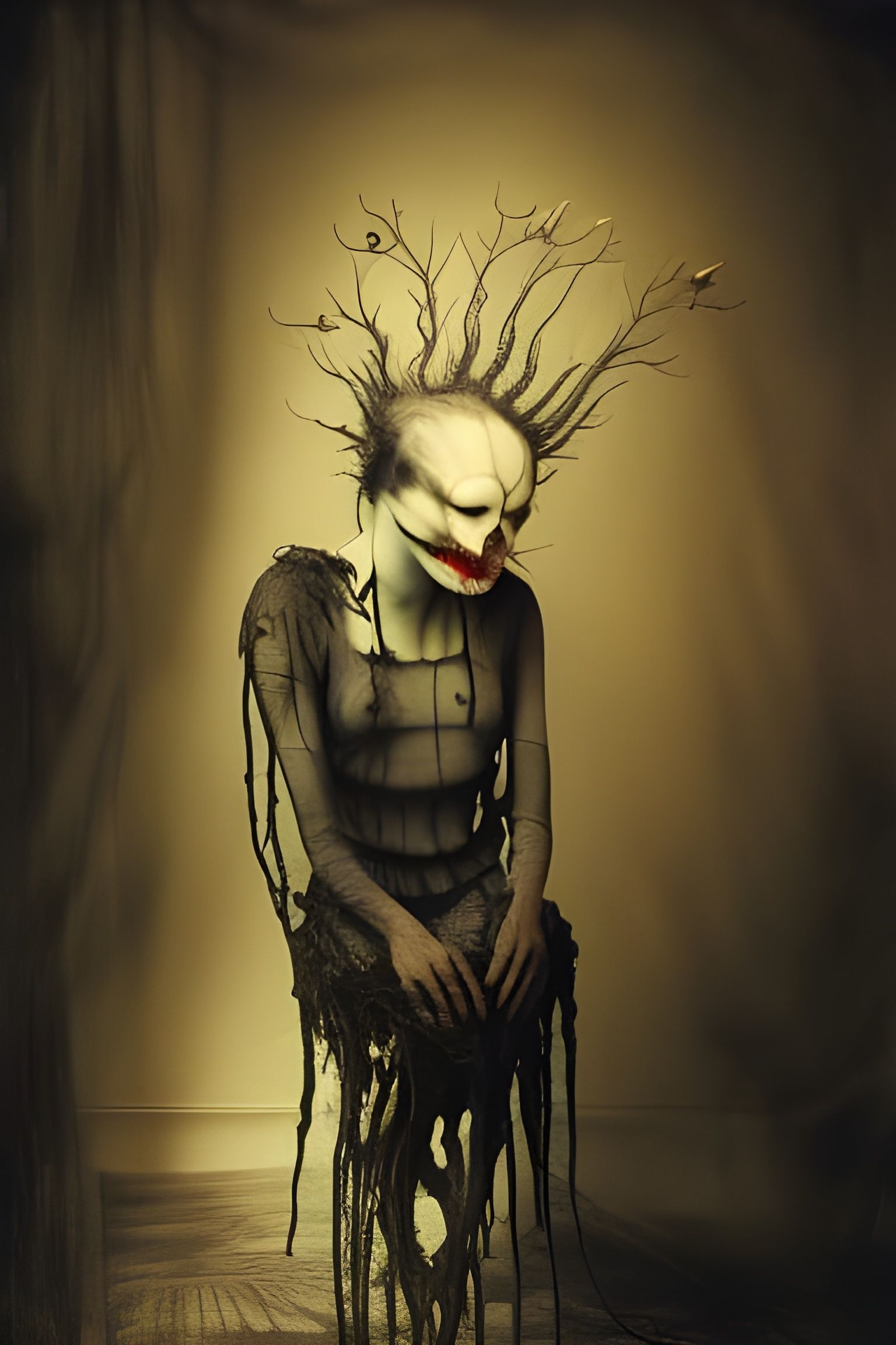 Hallucinatory Nightmare: A Surreal Digital Masterpiece