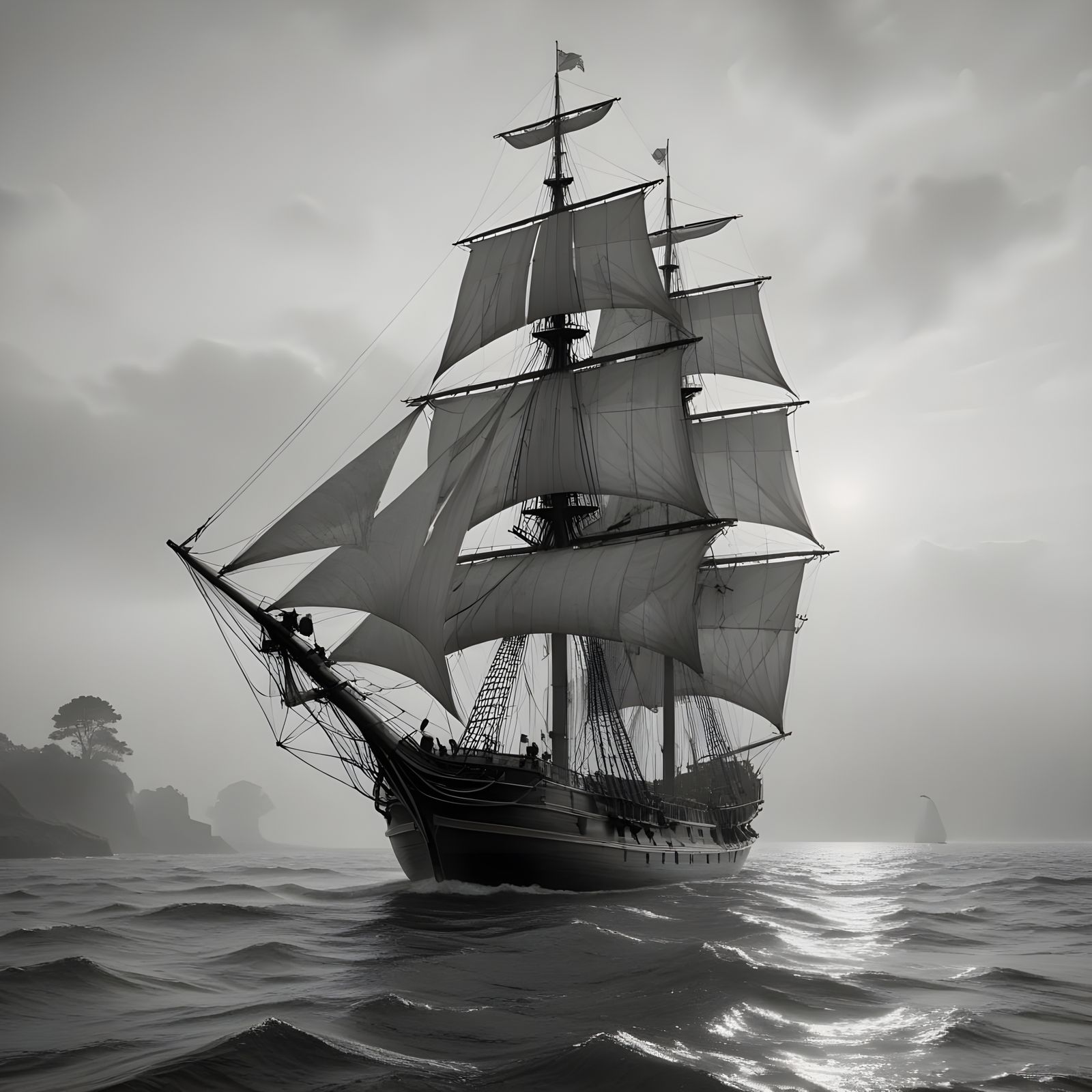 Historical Tall Ship Sails Across Great Lakes Waters