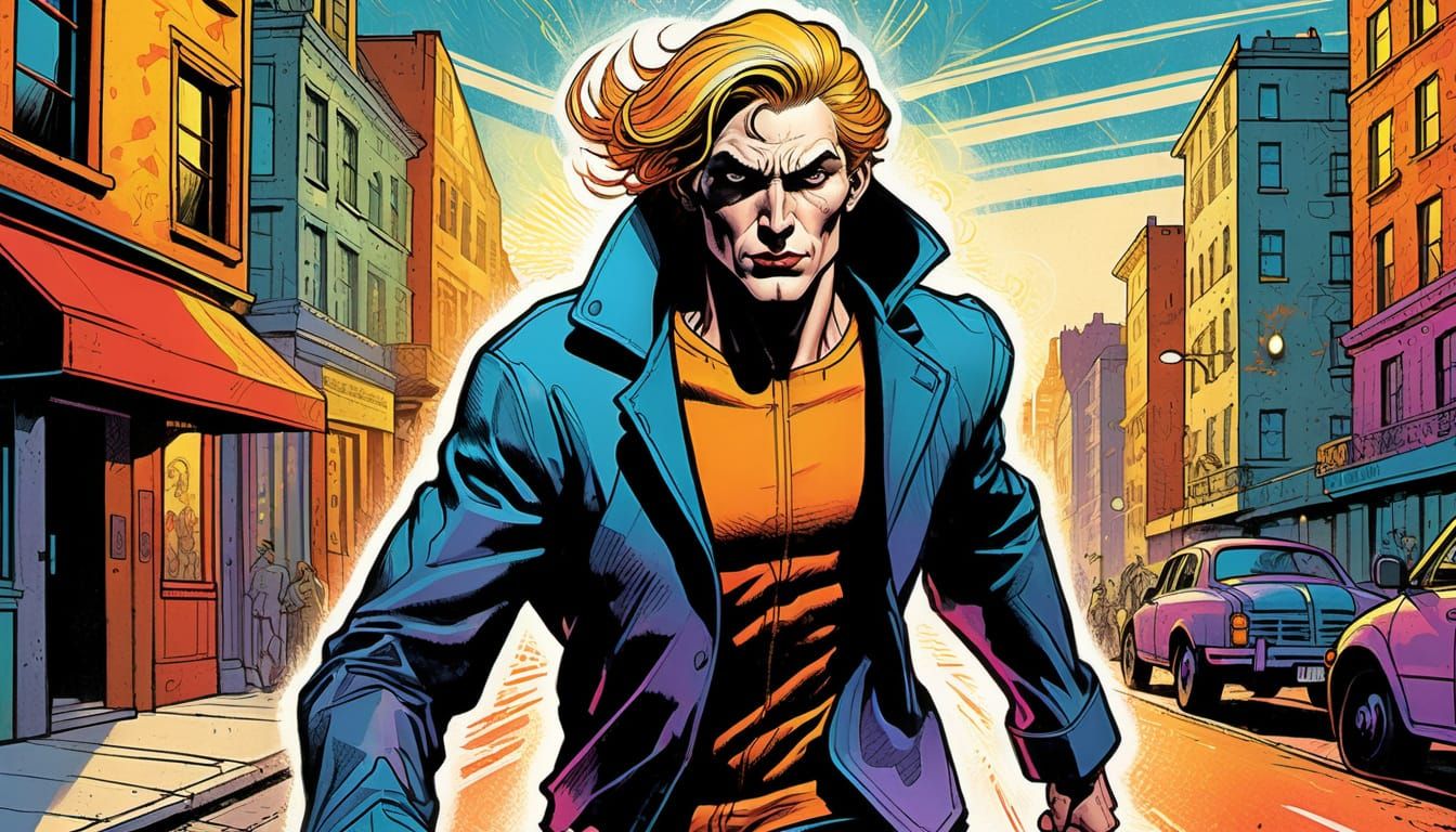 Thief's Getaway: Fauvist Comic Book Art