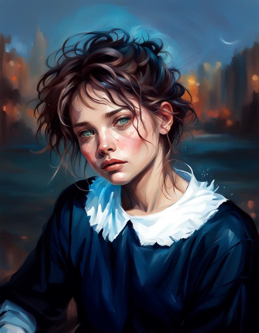 Fantasy Sci-Fi Portrait with Hyper-Realistic Details