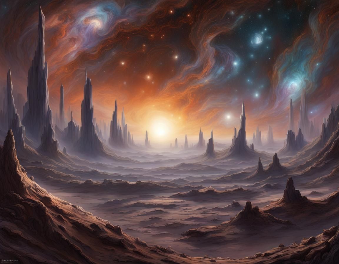 Enigmatic Crystalline Planet on the Cosmic Horizon