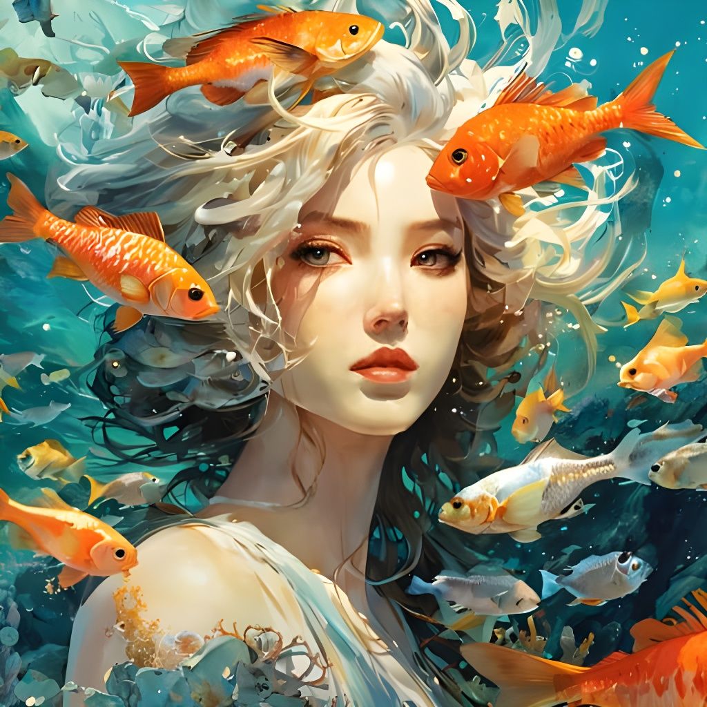 Ethereal Water Spirit Generated by AI