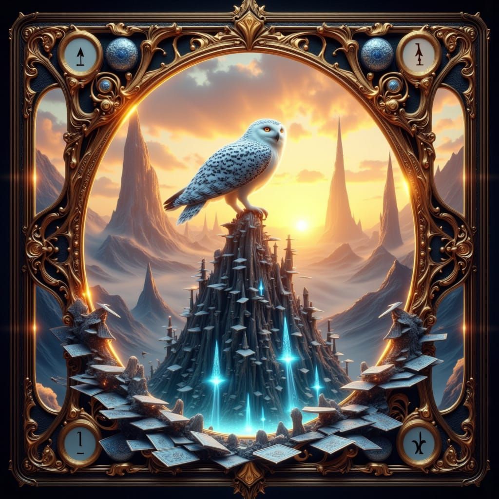 Ethereal Realm of the Majestic Snowy Owl