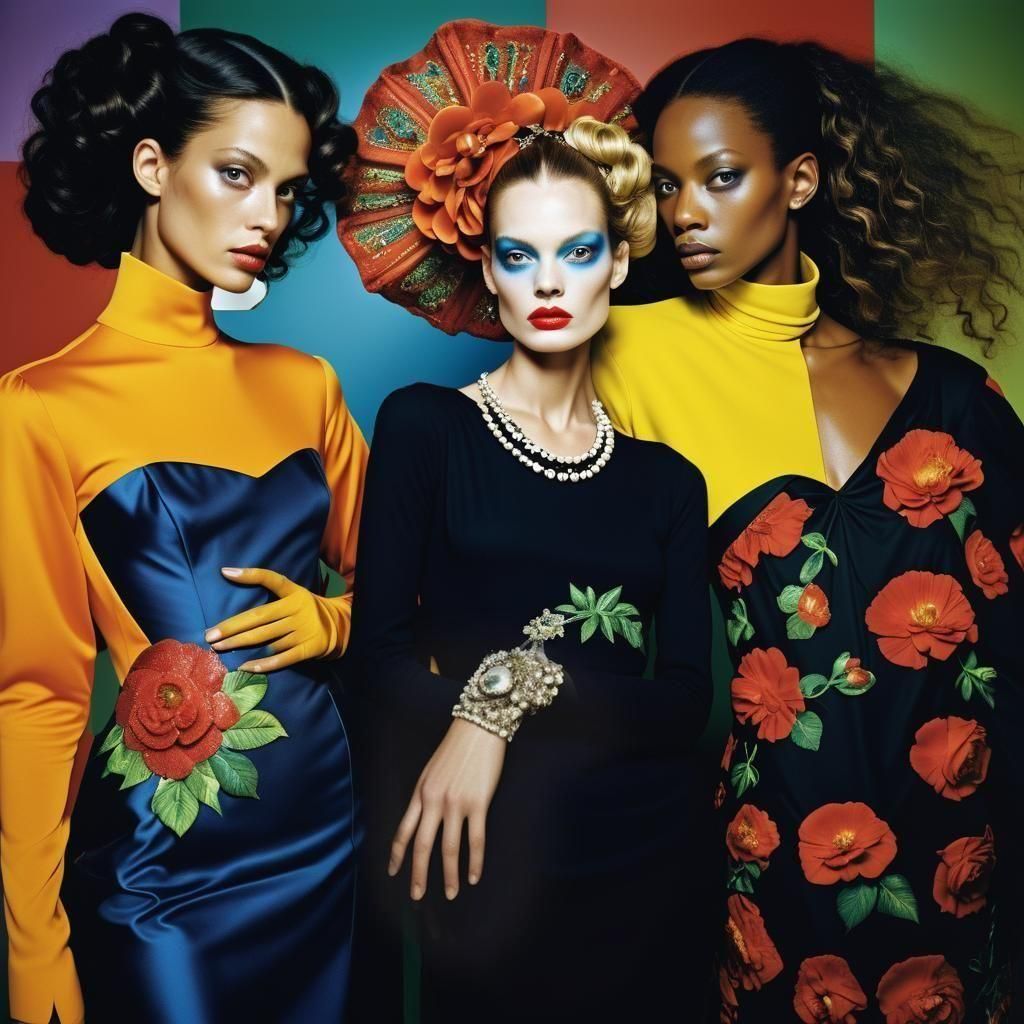 Simultaneous Dresses in Surreal Photo Art