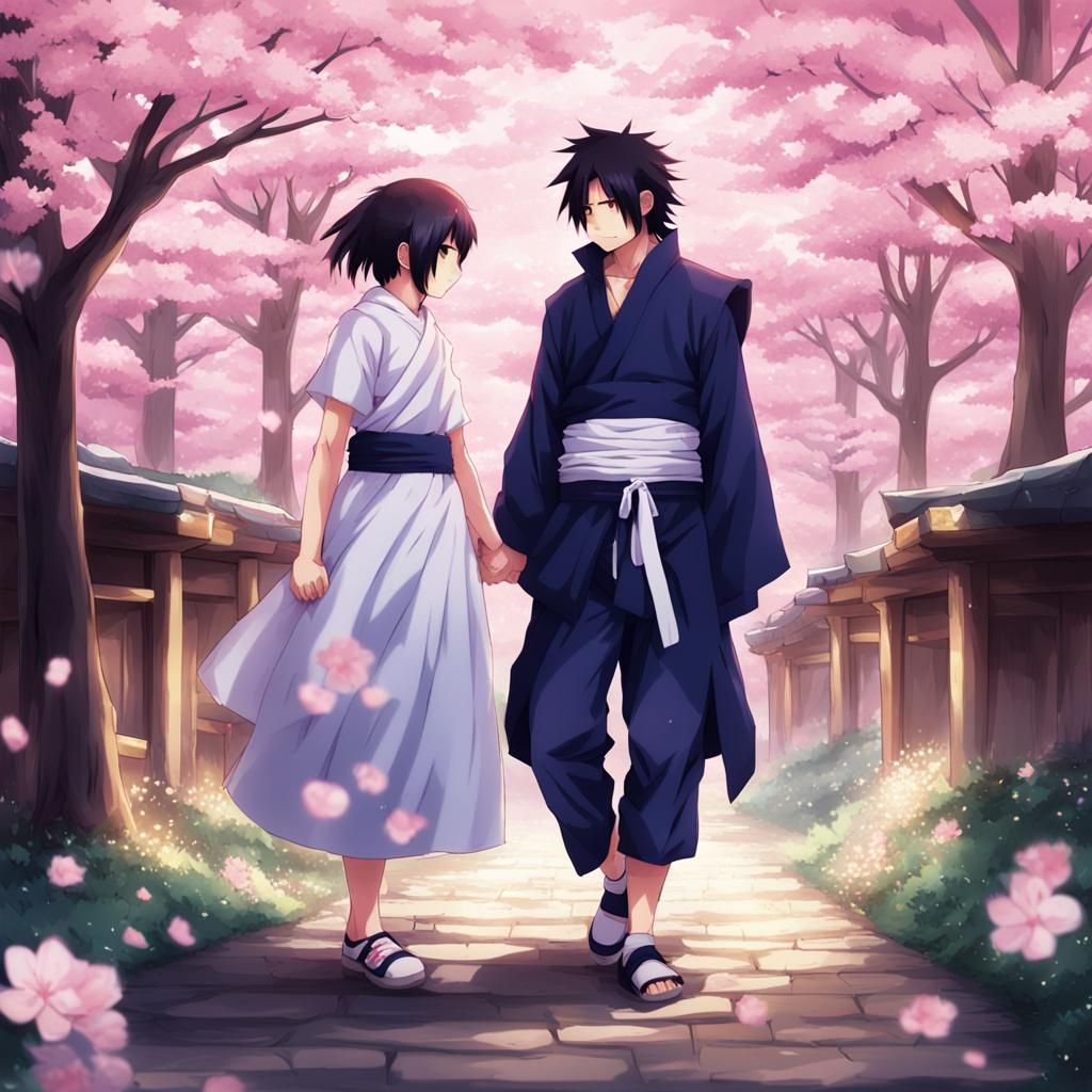 Sakura and Sasuke: Anime Key Visual