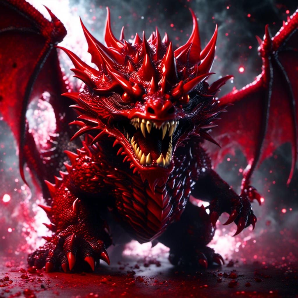 Evil Chibi Dragon Imp in High Quality CGI