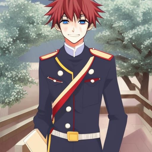 Shoujo Style Teenager in Palace, Anime Art