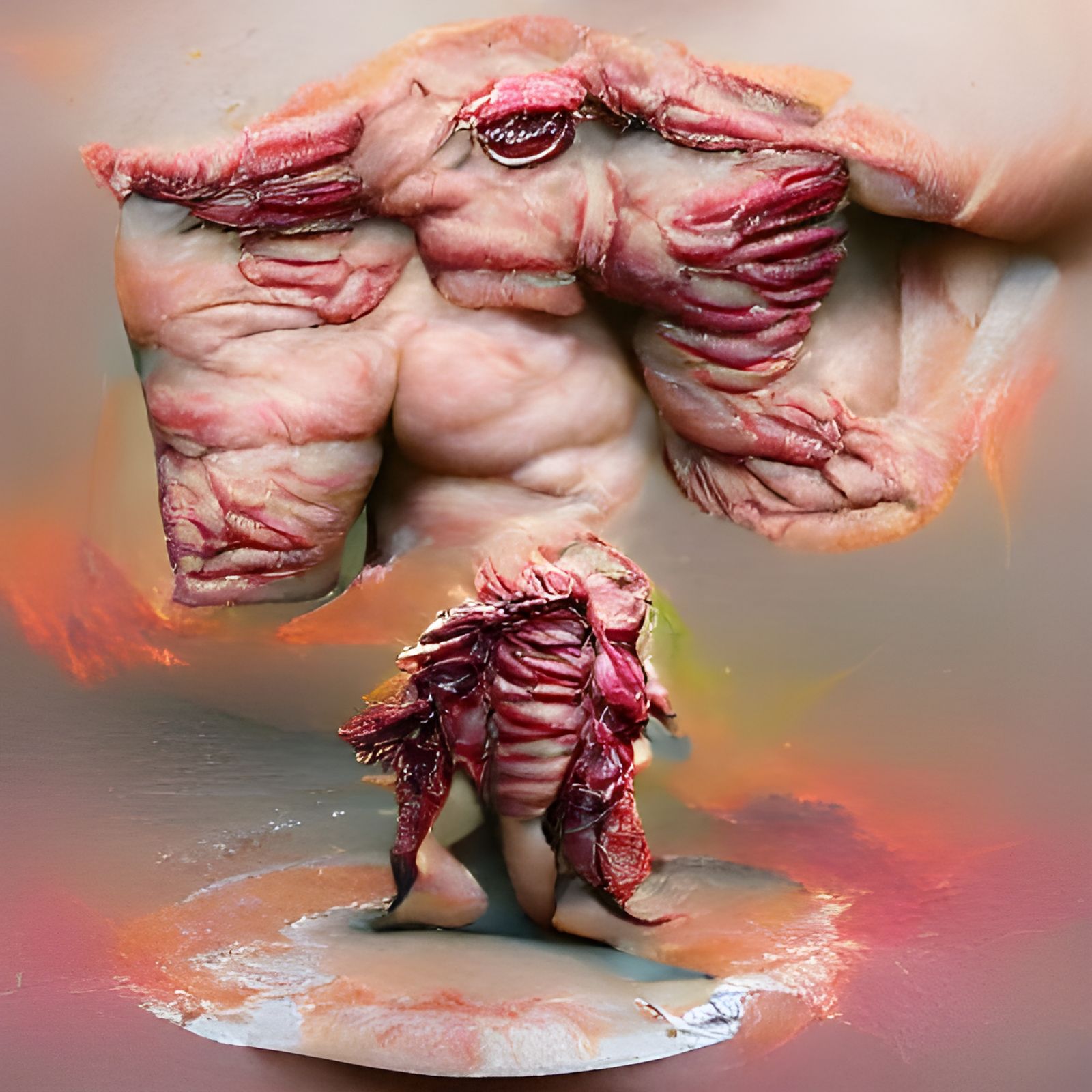 Horrifying Flesh Golem Illustration