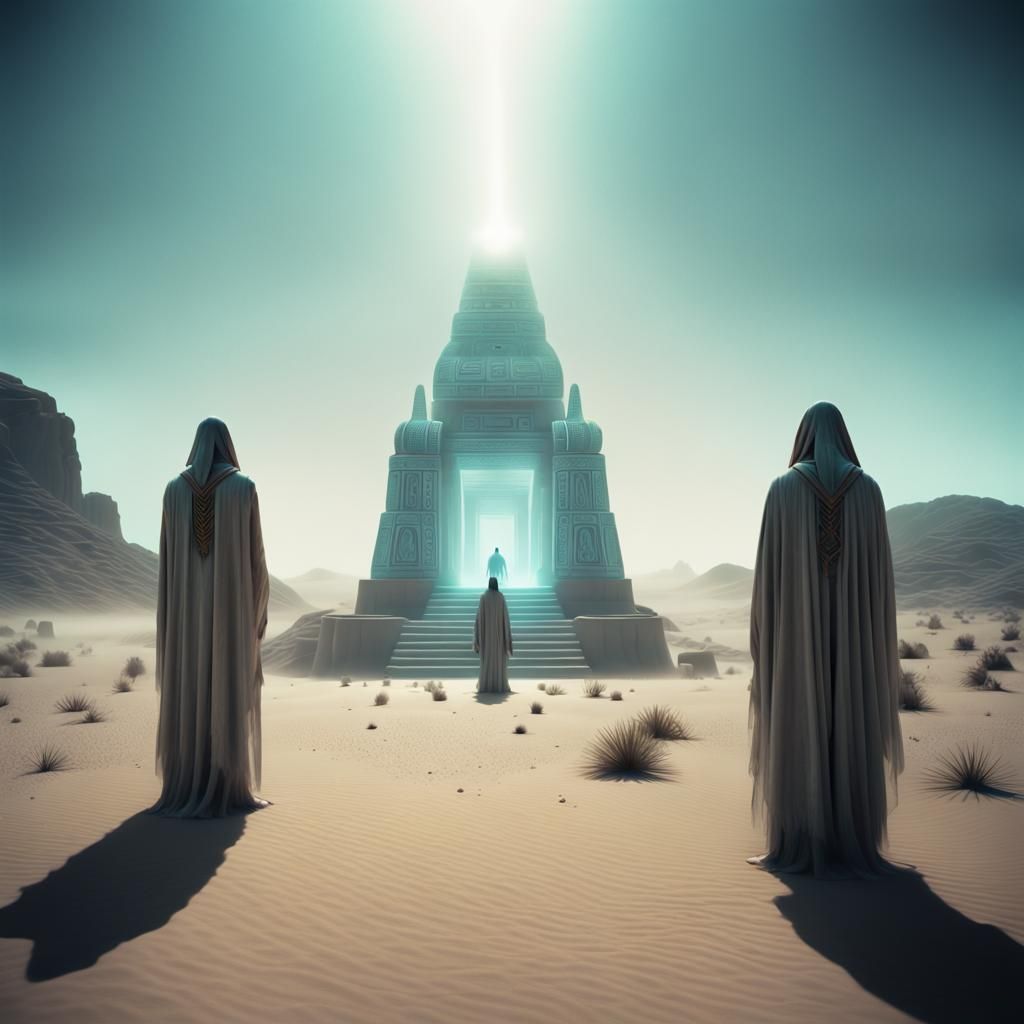 Galactic Temple Ritual on Desert World