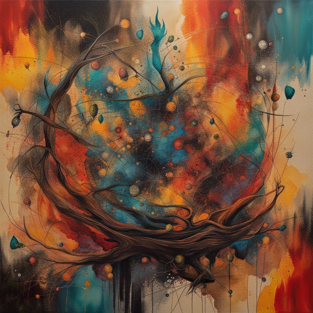 Abstract Art Portrait of Harry Potter