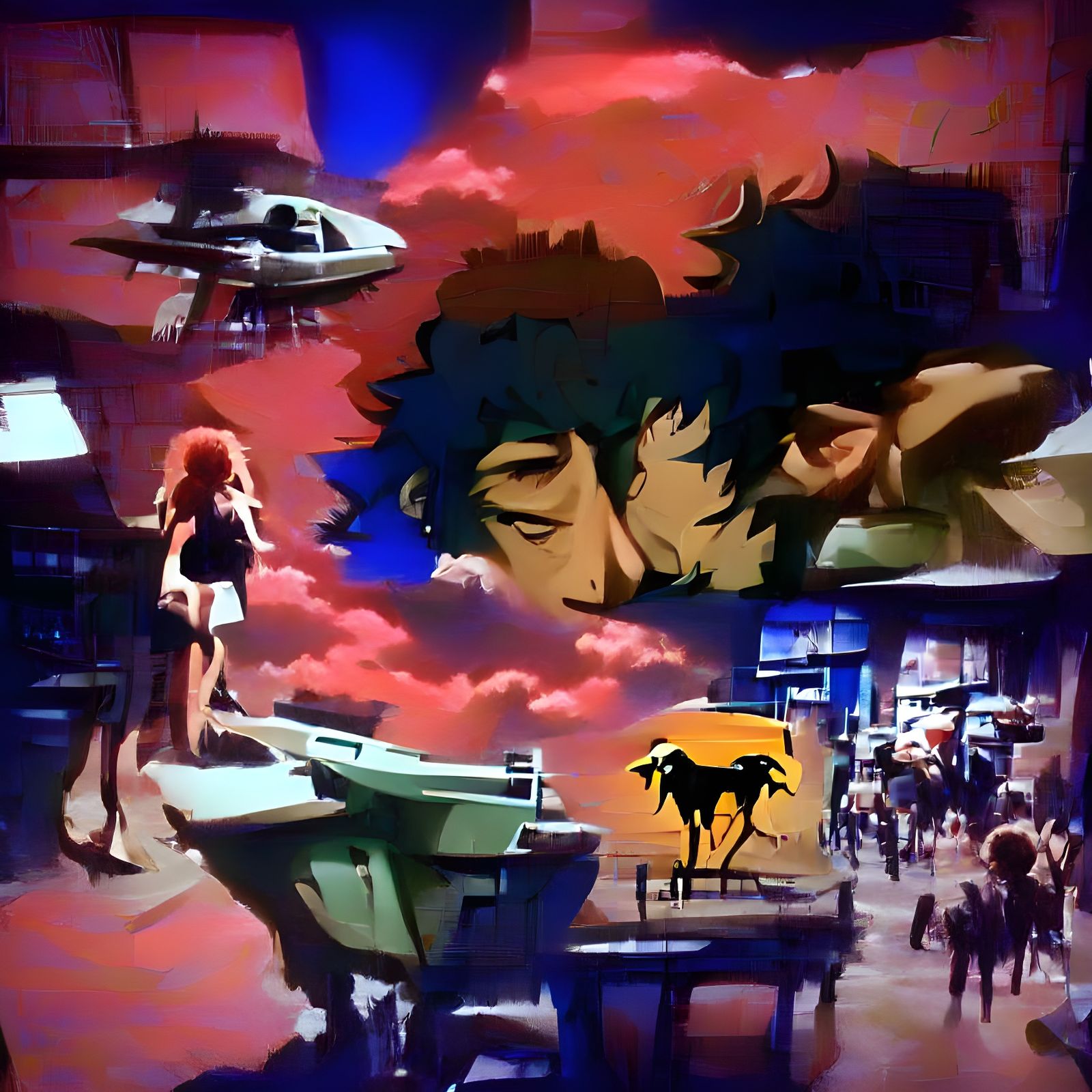 Cowboy Bebop Nostalgia: Rose-Tinted Daydream