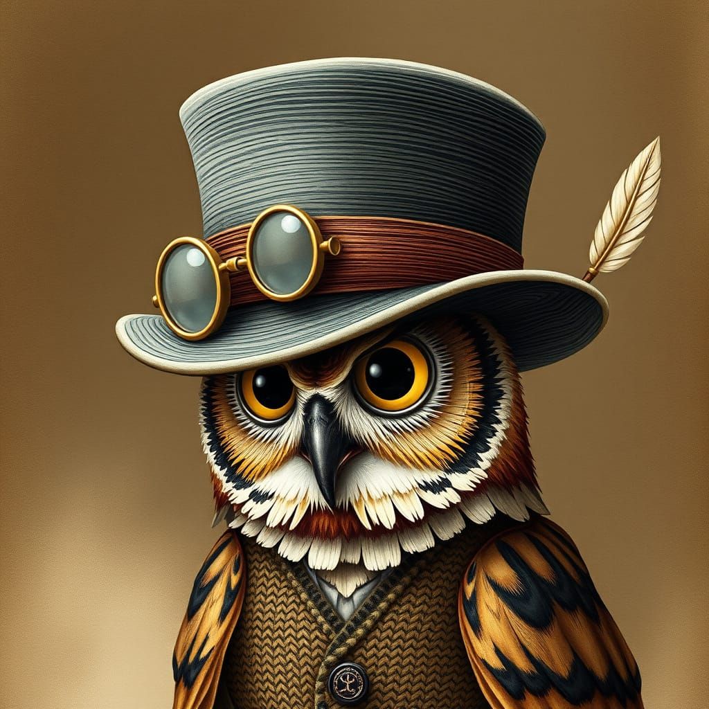 Book Bowler Hat on Wise Owl