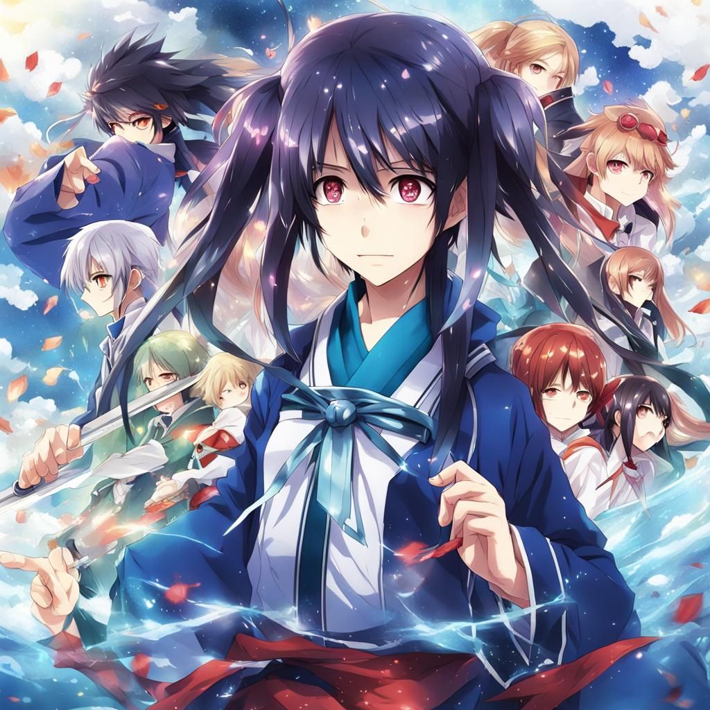 Anime Character in Japanese Manga Style