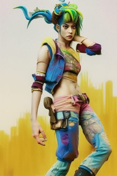 Jolyne Kujo as 80s Movie Protagonist