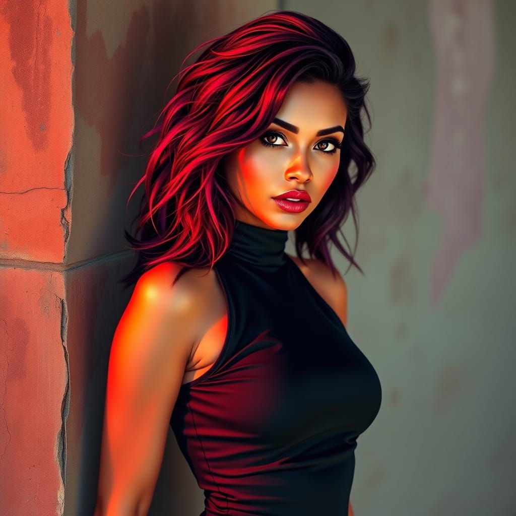 Dreamlike Portrait of a Woman in a Pin-Up Inspired Allegory ...