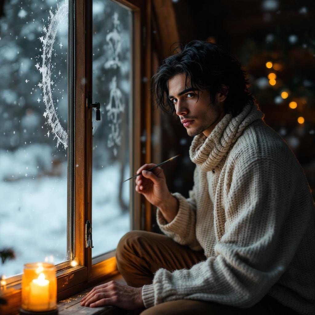 The windows, the floor planks, the log walls, and the stones...