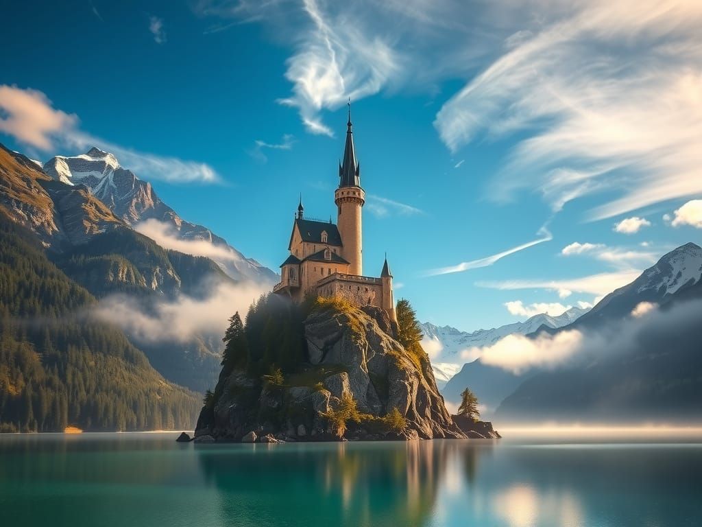 Castle on the island.
