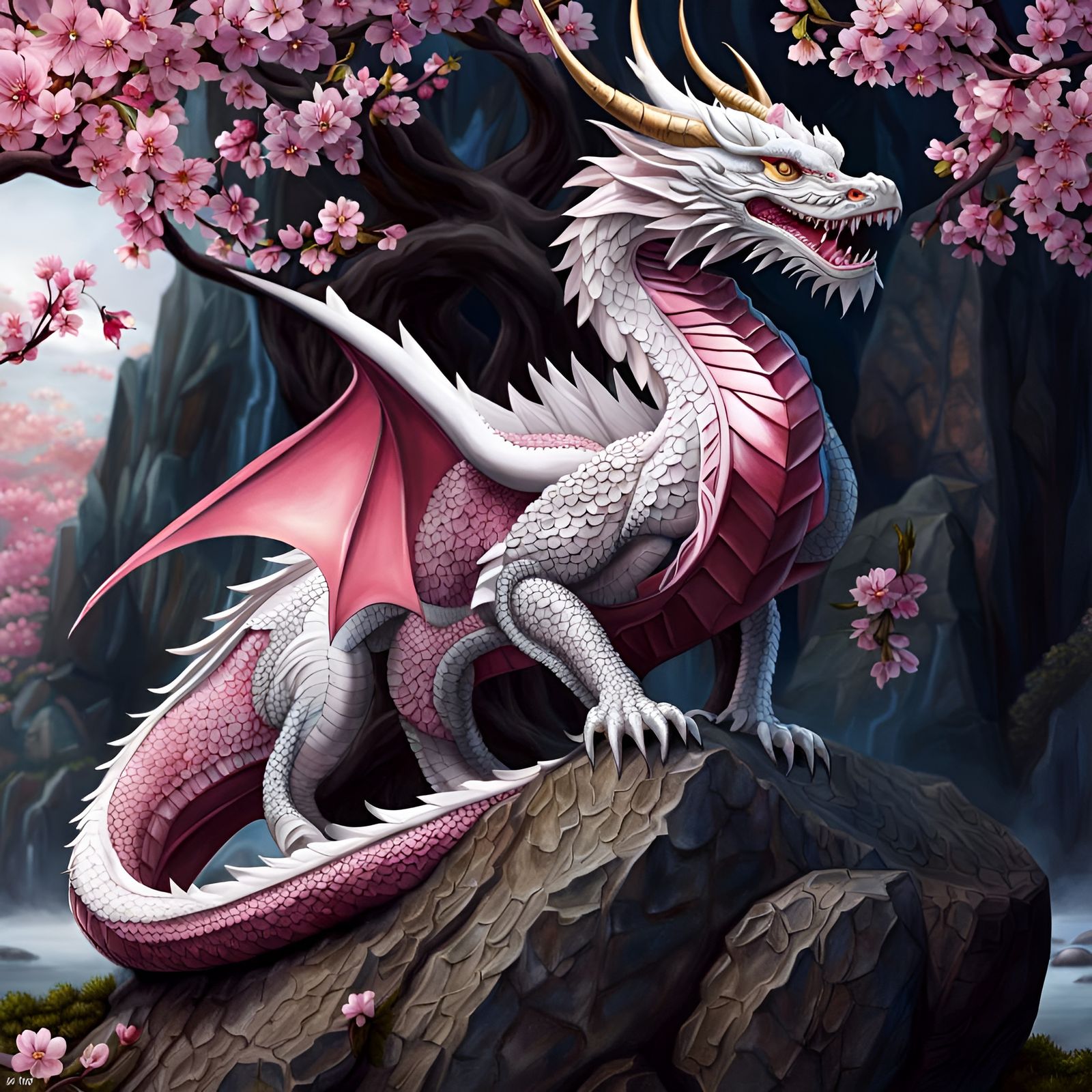 Cherry Blossom Dragon