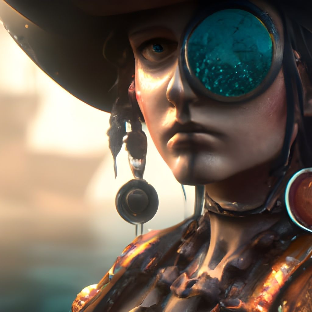 Steampunk Pirate Concept Art in 8k Resolution