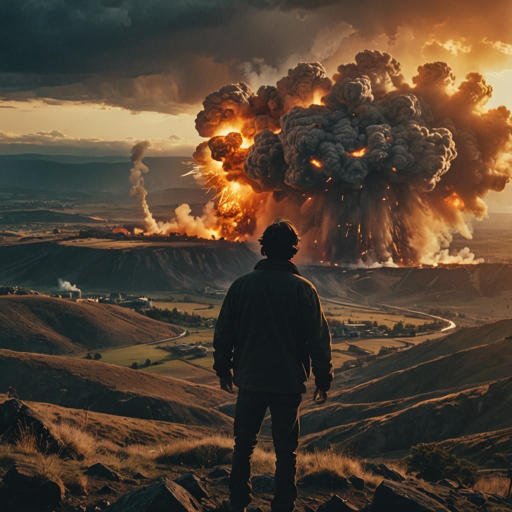 Epic Moment of Despair: A European Man Stares into the Abyss...