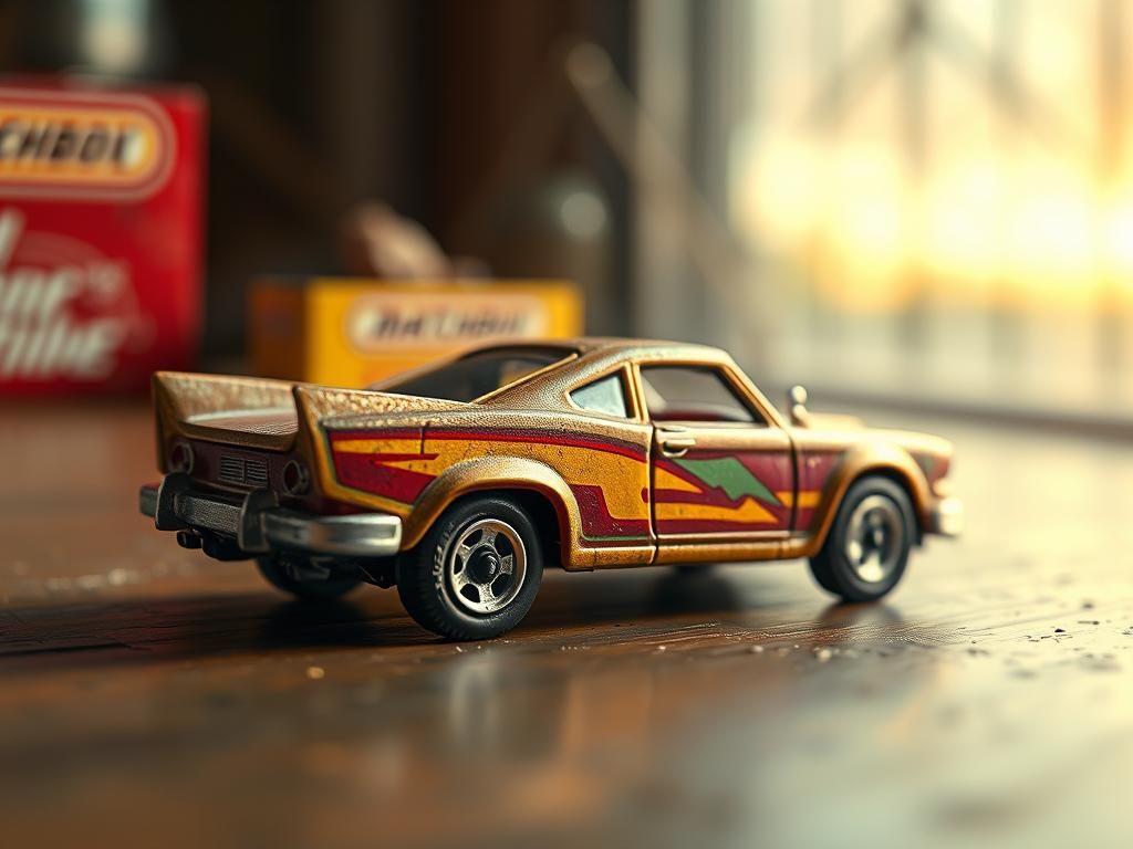 1970s Matchbox Toy Car in Retro Packaging