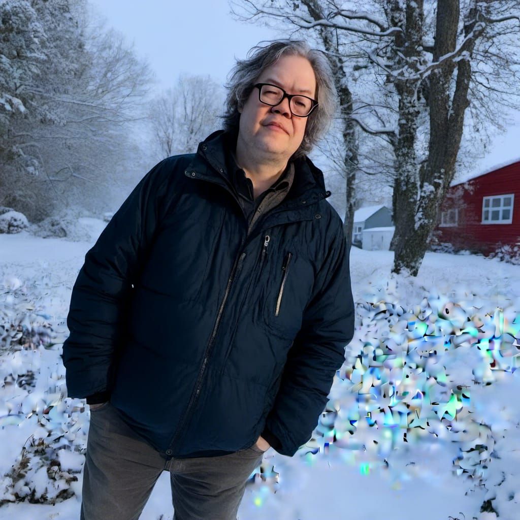 Sparkling Winter Portrait in Rembrandt Style