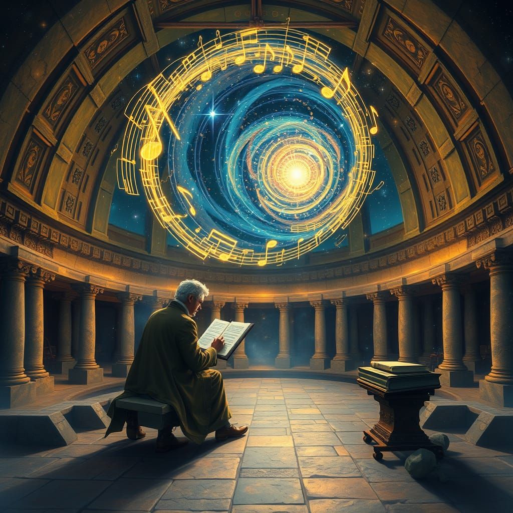 Composer Creates Galaxies in Ancient Observatory