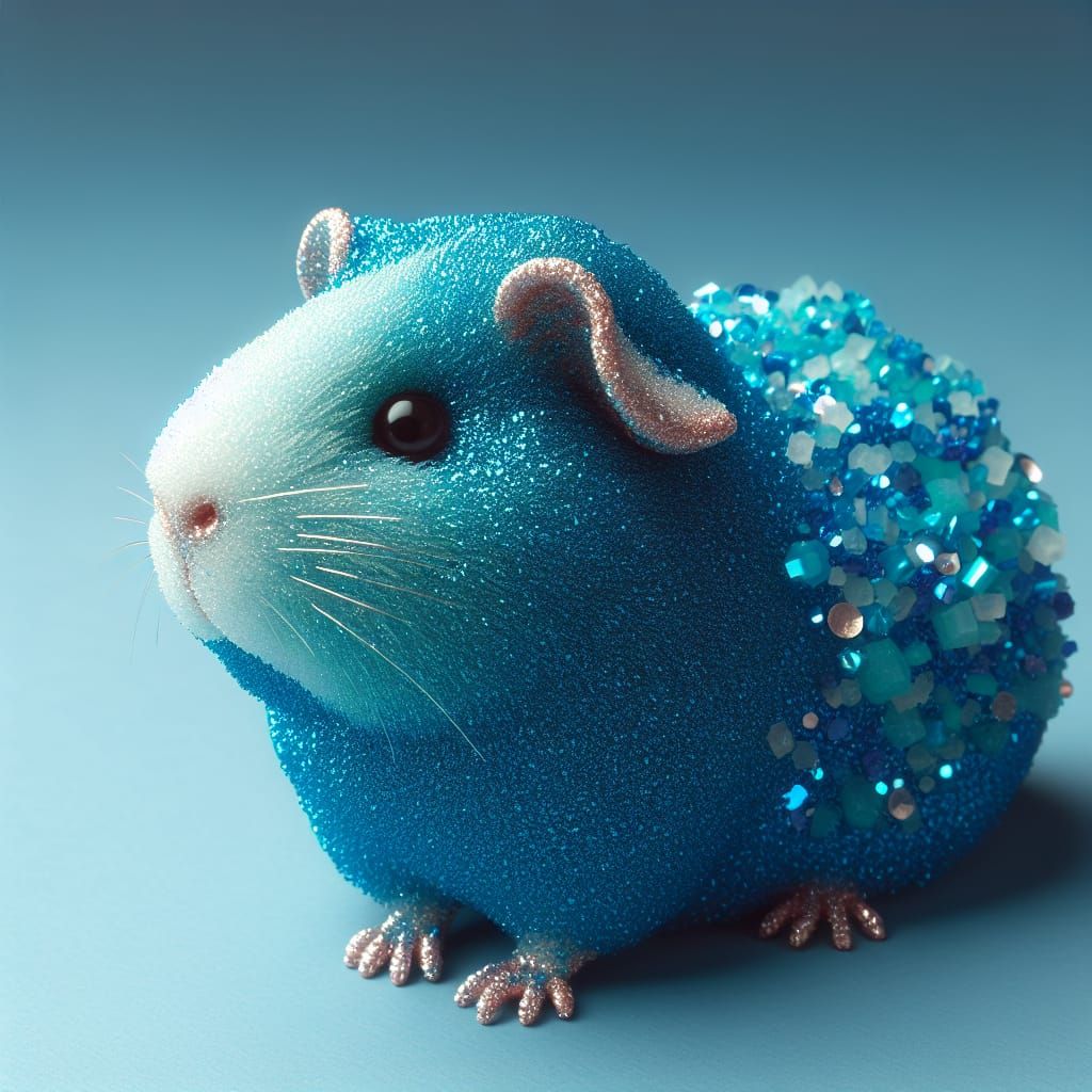 Shimmering Blue Guinea Pig