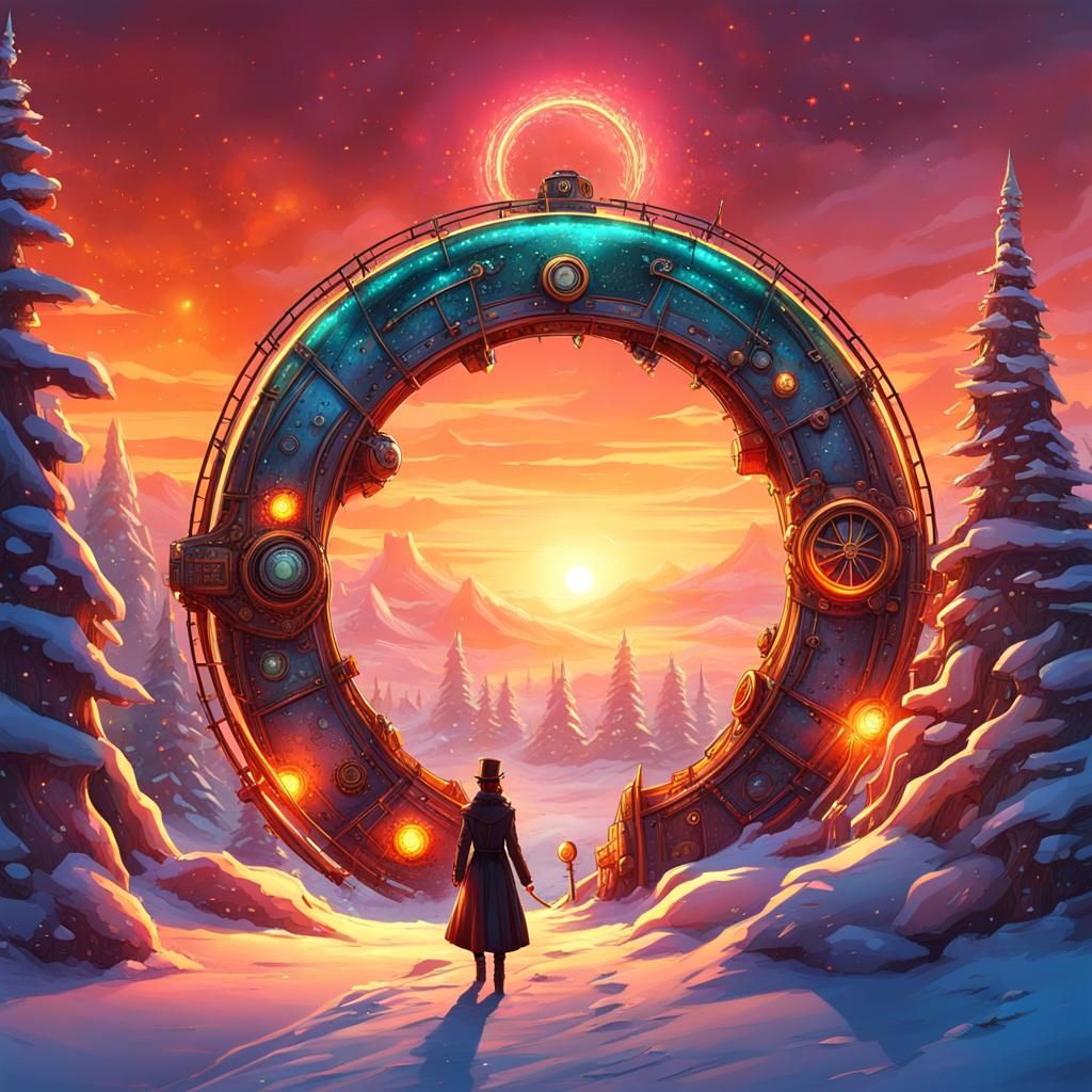 Steampunk Winter Wonderland: Post-Apocalyptic Golden Hour