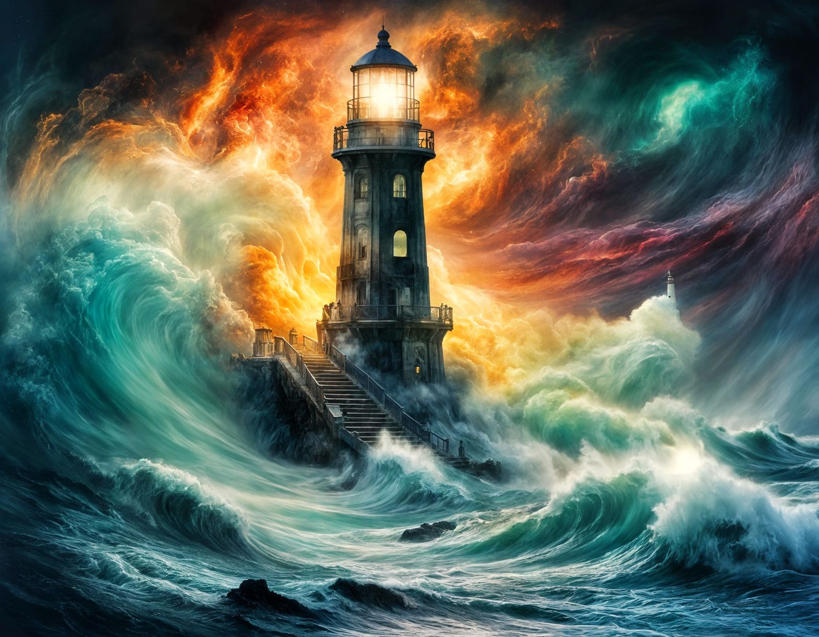 "Her Beam Pierced The Fury Of The Cosmic Storm"