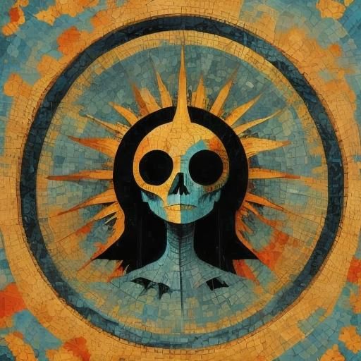 Vibrant Geometric Pop Art with Sunshine Tiles