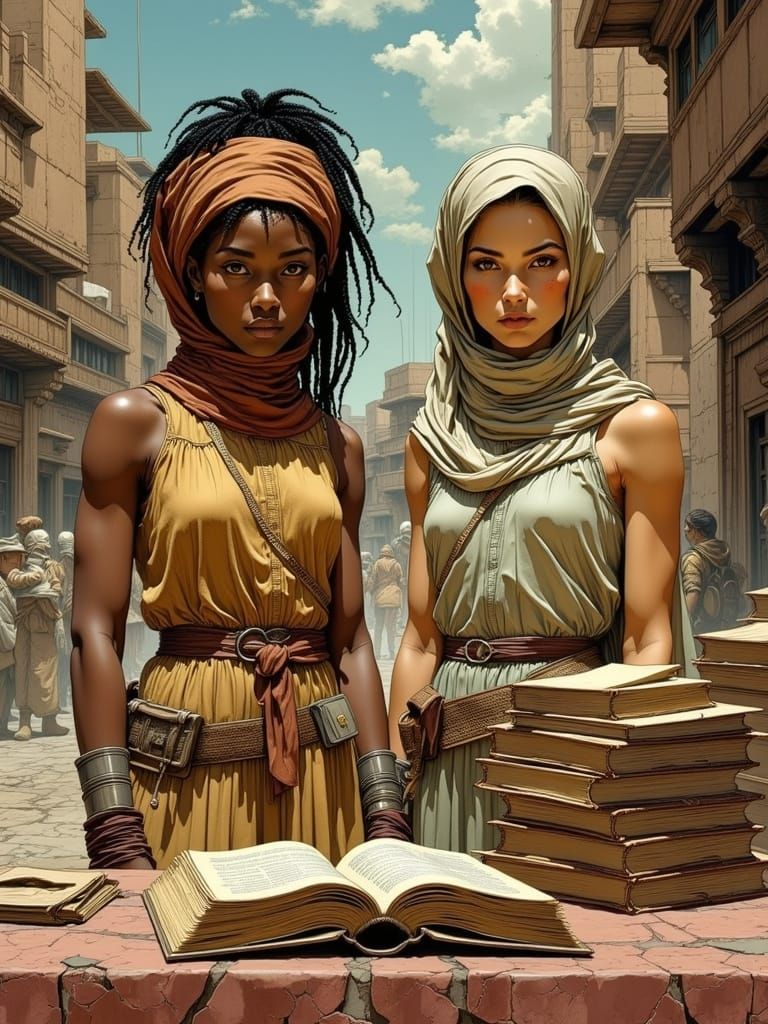 Mystical Scholars Unveil Ancient Secrets in Vibrant Middle E...