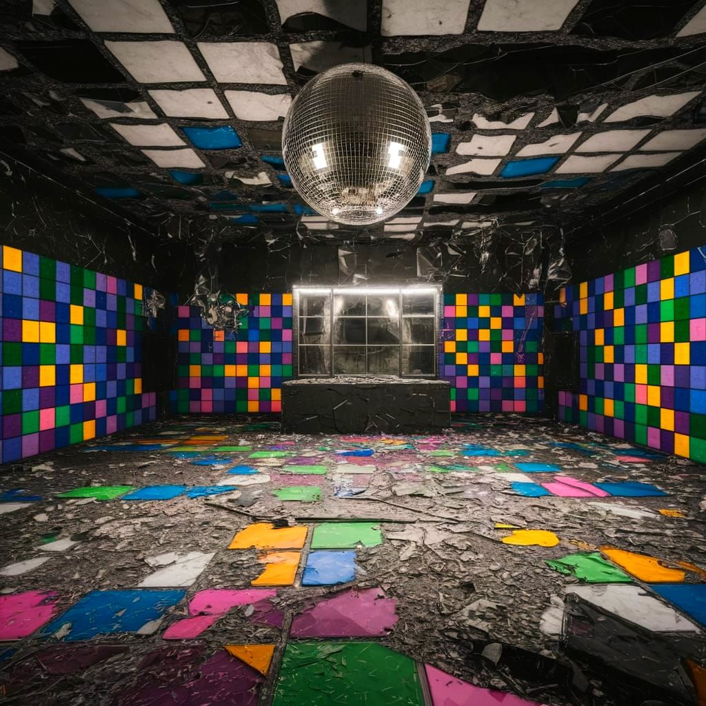 Glamorous Disco Ruins in Photorealistic Detail