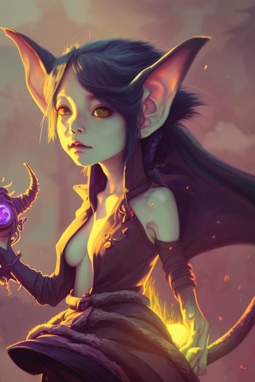 Fantasy Witch Portrait in Deep Color