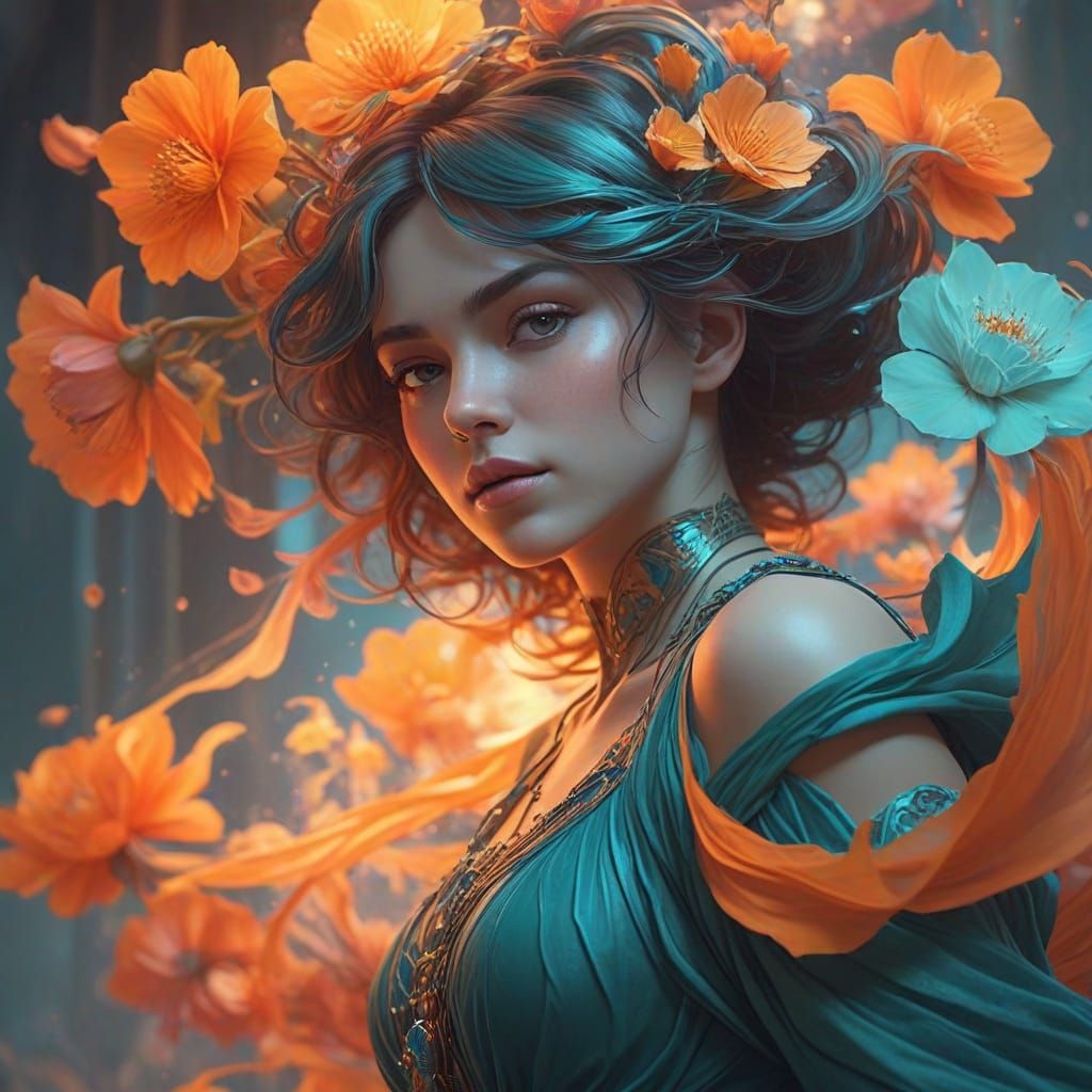 Ethereal Bloom in Dreamlike Mist