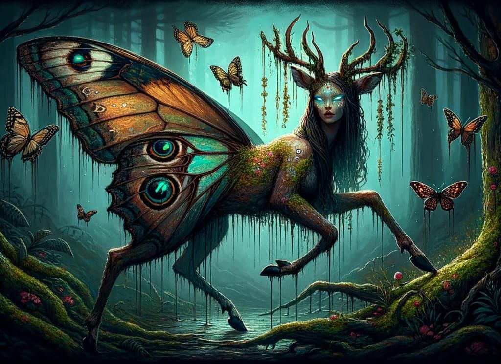 Deer Woman Butterfly: Native American Legend Reimagined