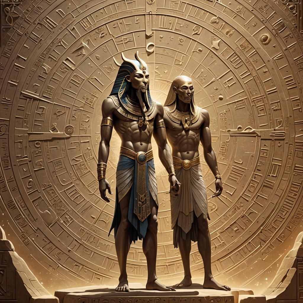 Thoth and the Ancient Calendar Art Nouveau