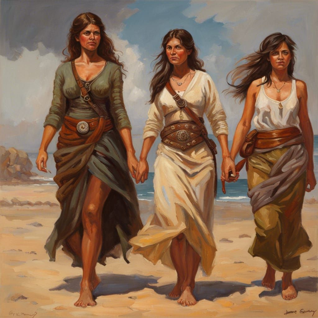 Powerful Women: An Oil Painting by Gurney