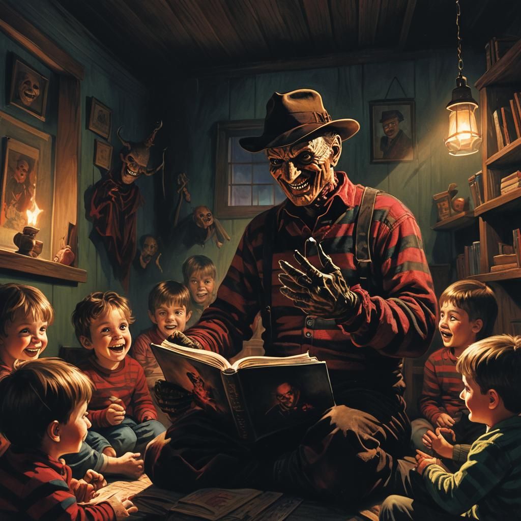 Freddy Krueger Reads to Preschoolers: Dark Fantasy